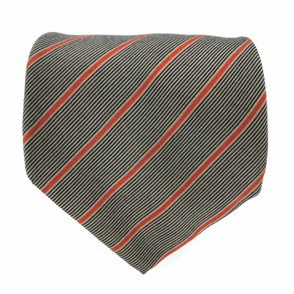 Vitaliano Pancaldi Tie Men's Red Black Beige Striped Elegant Classic "W" Necktie